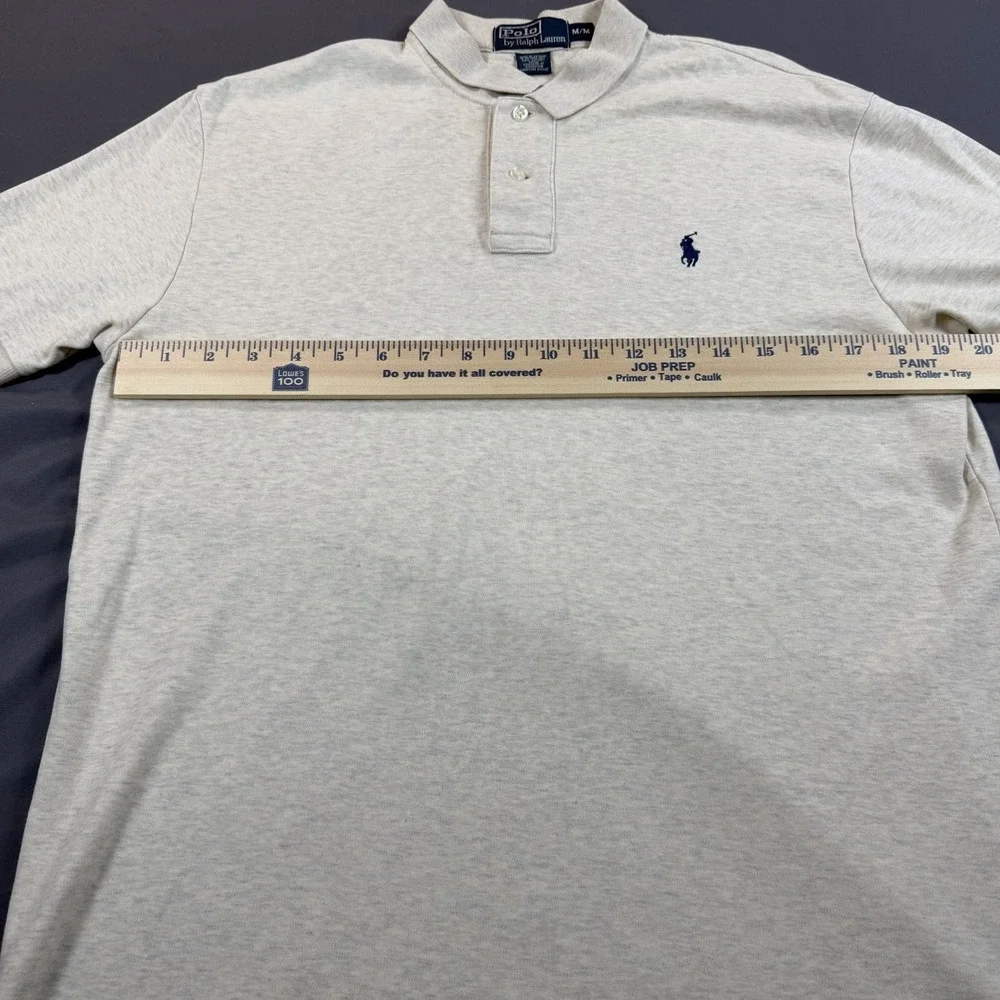 Polo Ralph Lauren Mens‎ Short Sleeve Polo Shirt Gray Heather Medium